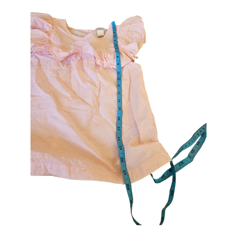 H&M Size 0 Pink Ruffle Shirt - Picture 6 of 6